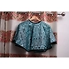 Fashionable Cape-L-Silk-Dark Firozi-1-sm