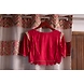 Fashionable Blouse-XL-Cotton Silk-Maroon-1-sm