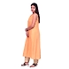 Front Sleet Kurti-L-Linen-Orange-2-sm