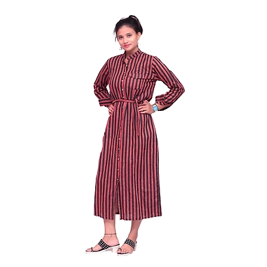 A Line Long Shirt-AFLS-1189