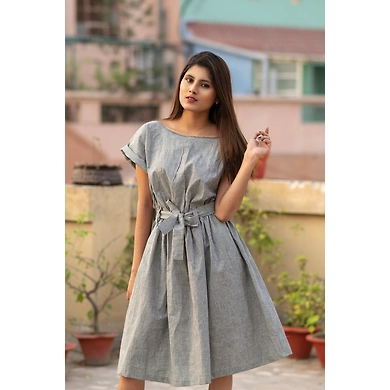 Casual Wear One Piece-XL-Cotton-Grey-2