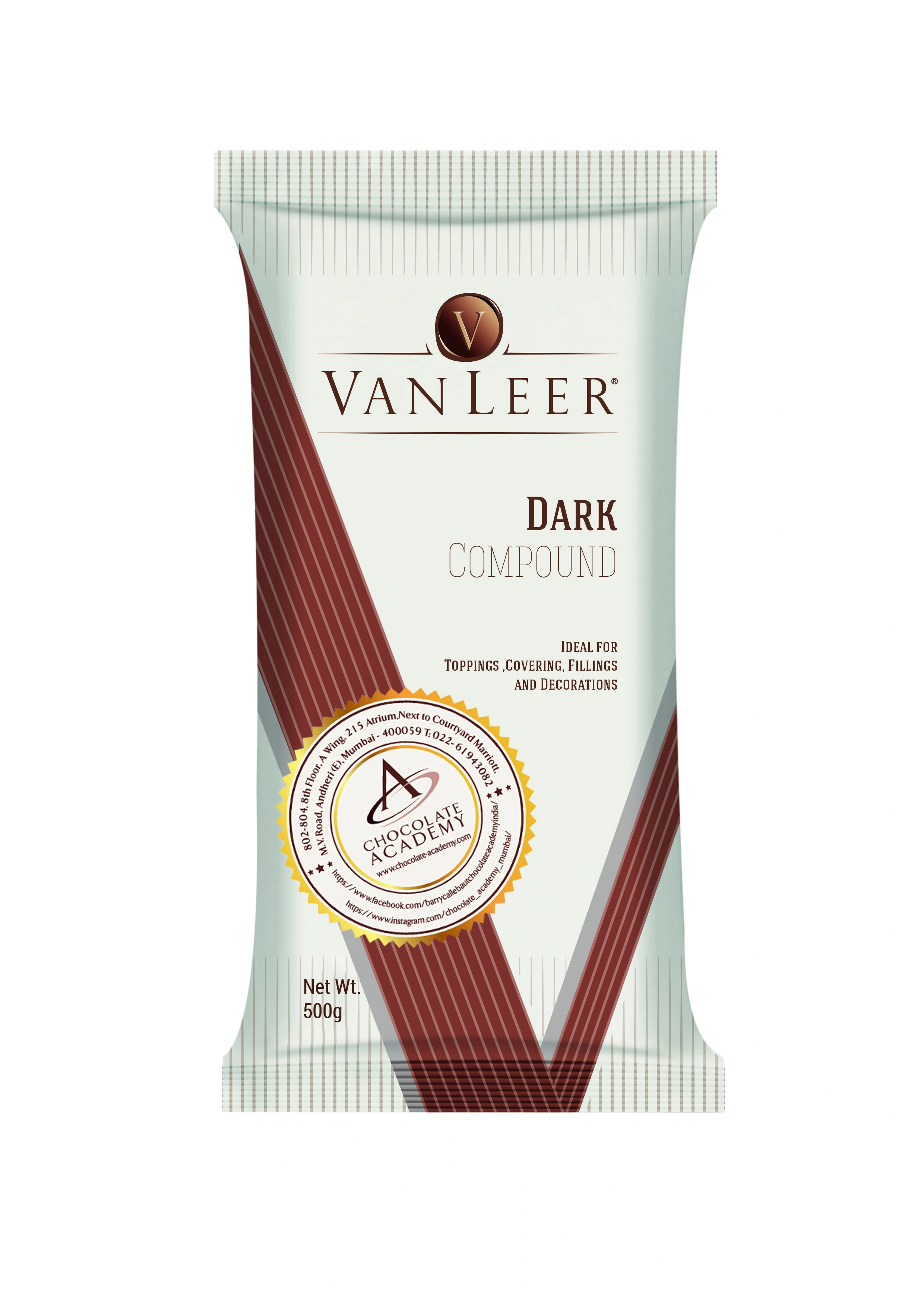 VAN LEER - DARK COMPOUND CONFECTION 500GMS-B05IC17V10DAR001