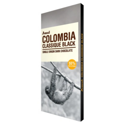 Amul colombia classique black chocolate 125gm