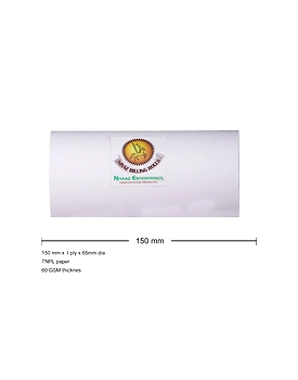 PAPER ROLL  6 INCH / 150mm x 1 ply x 65mm DIA