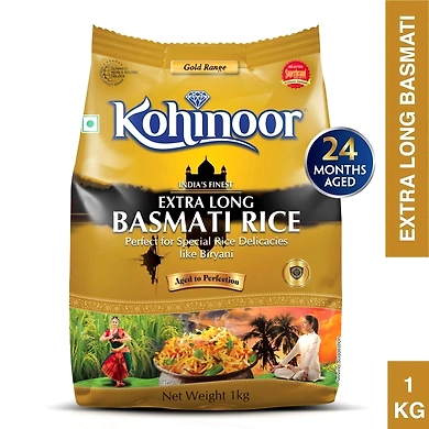 Kohinoor Basmati Rice - Extra Long Gold-SKU-Rice-052
