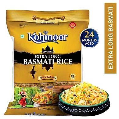 Kohinoor Basmati Rice - Extra Long Gold-SKU-Rice-084