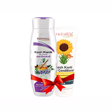 Patanjali SHAMPOO &amp; CONDITIONER COMBO ( HAIR CLEANSER ANTI DANDRUFF + HAIR CONDITIONER DAMAGE CONTROL)-GT039