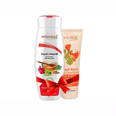 Patanjali SHAMPOO &amp; CONDITIONER COMBO ( HAIR CLEANSER SILK &amp; SHINE + HAIR CONDITIONER COLOUR PROTECTION)-GT040
