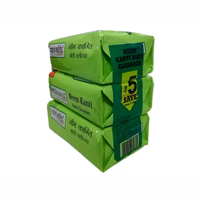 Patanjali NEEM KANTI BODY CLEANSER (4 X 1) 100GM-GT070