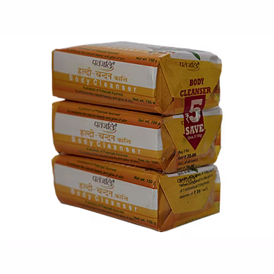 Patanjali PATANJALI HALDI CHANDAN KANTI BODY CLEANSER-(3X1)-GT073