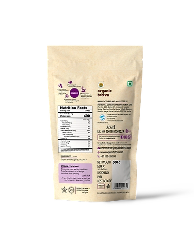ORGANIC BROWN SUGAR-500 G-1