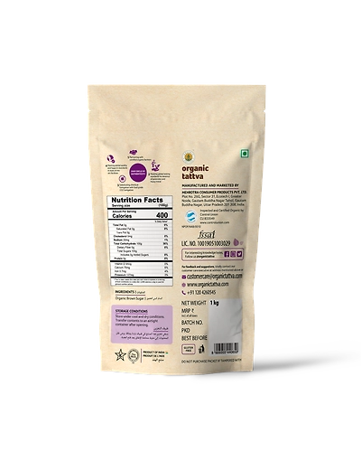ORGANIC BROWN SUGAR-1 KG-1