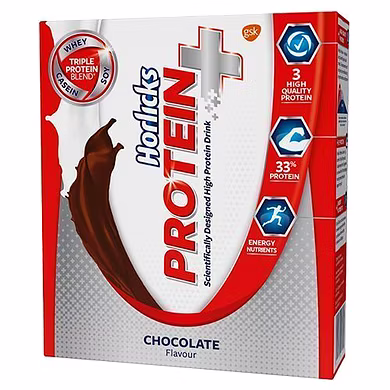 Horlicks High Protein Drink - Chocolate, Protein+-SKU-ANDIS-0146
