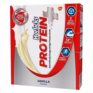 Horlicks High Protein Drink - Vanilla, Protein+-SKU-ANDIS-0149
