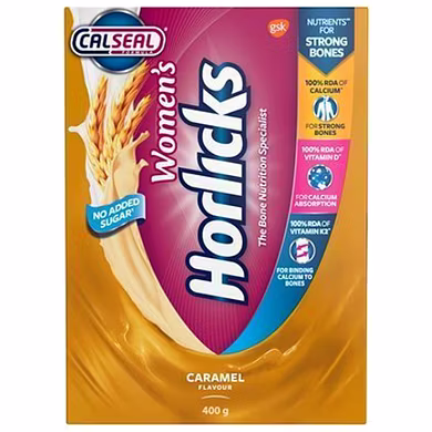 Horlicks Women's Horlicks Health &amp; Nutrition Drink - Caramel Flavour, No Added Sugar-SKU-ANDIS-0161