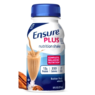 Ensure® Plus Butter Pecan Nutrition Shake-SKU-RASS-0197
