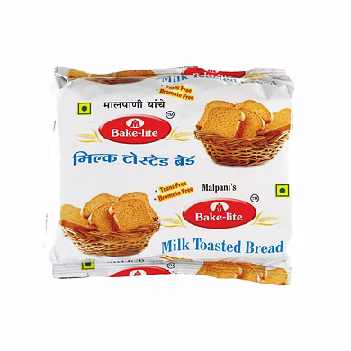 MILK TOASTED BREAD 200 gm-SKU-LAX-10029