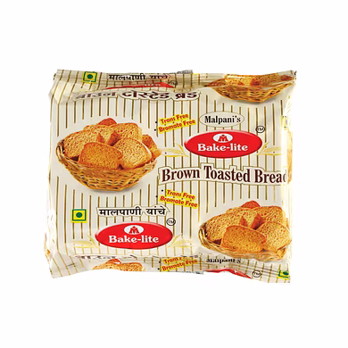 BROWN TOASTED BREAD 200 gm-SKU-LAX-10030