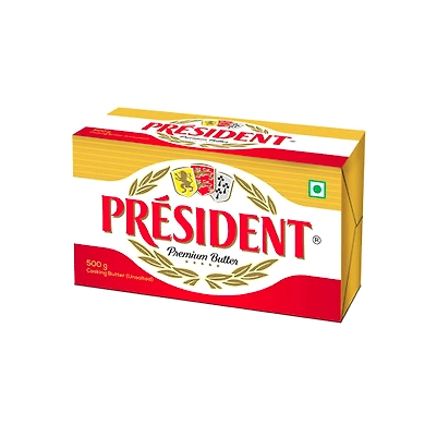 PRESIDENT-BUTTER UNSALTED 500GM-T10IS06P30BUT002