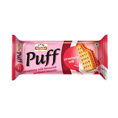 PRIYAGOLD PUFF STRAWBERRY MILK