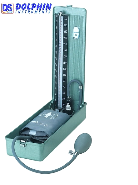 Sphygmomanometer Mercurial, in an aluminium case-DOS014
