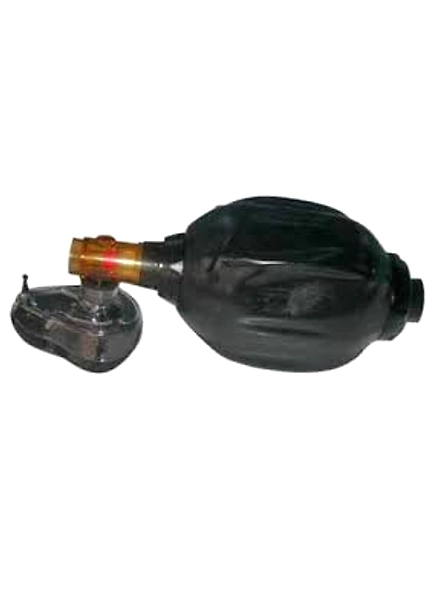 Black  Rubber Resuscitator Adult (Non Autoclavable)