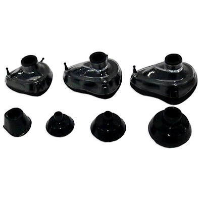 Black Rubber Super Face Mask