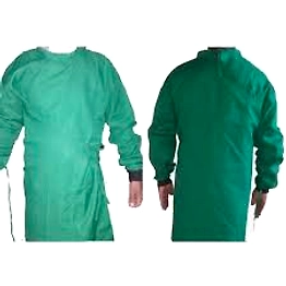 Surgical Gown – Cotton / PV SUITING Double Flap (Wrap Around)