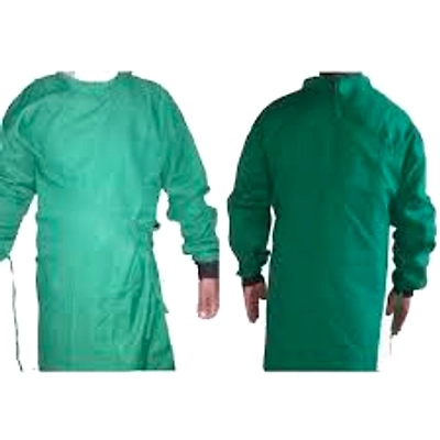 Surgical Gown – Cotton / PV SUITING Double Flap (Wrap Around)