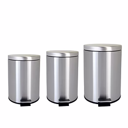 waste bin foot operated s.s