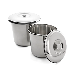 Pail (Bucket) with Cover, Stainless Steel