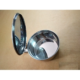 Sputum Mug with Cover - Stainless Steel