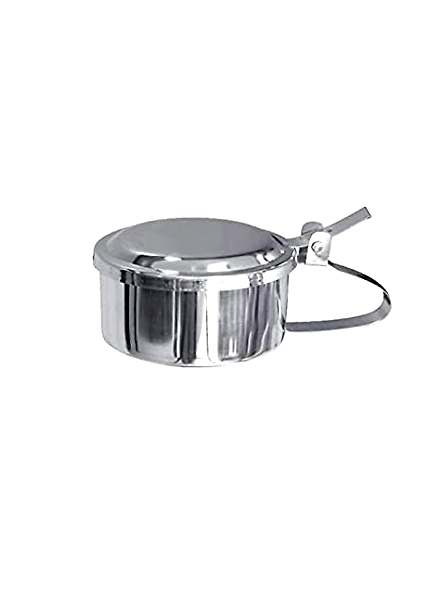 Sputum Mug with Cover - Stainless Steel-Regular-2