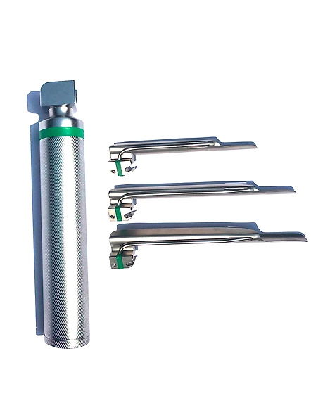 Fibre Optic Laryngoscope Set, Miller (With Handle)-DOS053