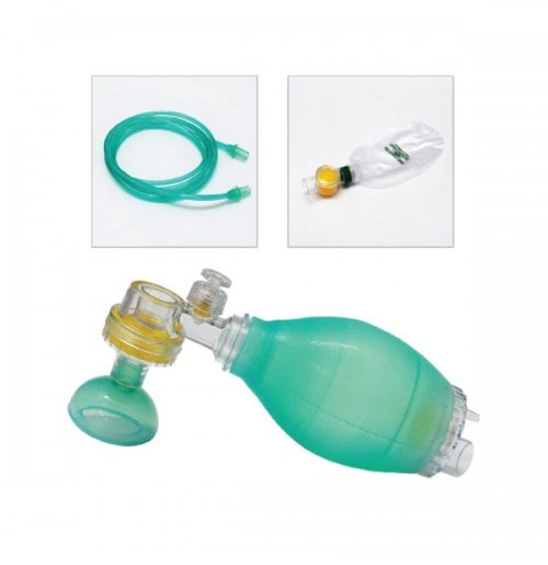 Artificial Resuscitator (Ambu Type Bag), Silicone (green), Infant, Autoclavable-3