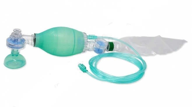 Artificial Resuscitator (Ambu Type Bag), Silicone (green), Infant, Autoclavable-1