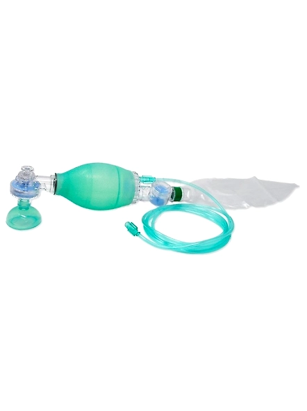 Artificial Resuscitator (Ambu Type Bag), Silicone (green), Infant, Autoclavable-1