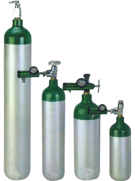 Oxygen Cylinder, Steel, Empty-1