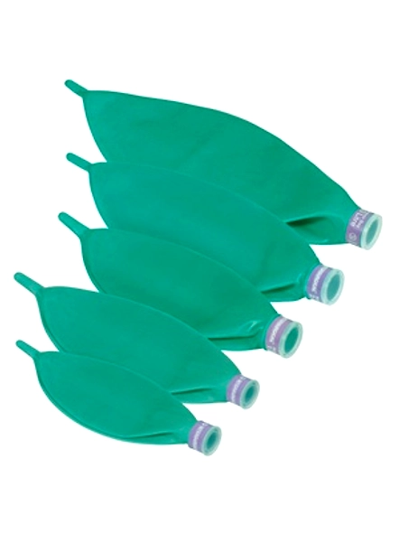 Rebreathing Bags - Green Rubber-2