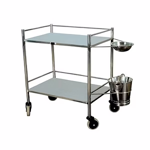 DRESSING TROLLEY WITH BOWL-BUCKET