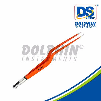 bipolar bayonet forceps non stick 8"