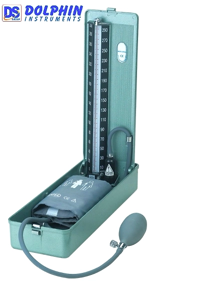 Sphygmomanometer Mercurial, in an aluminium case-3