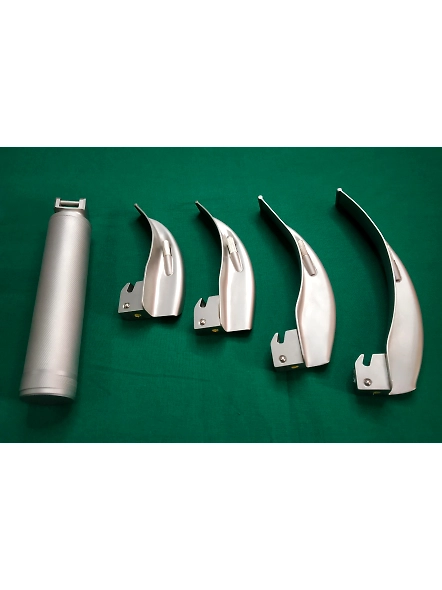 Fibre Optic Laryngoscope Set, Macintosh (With Handle)-6