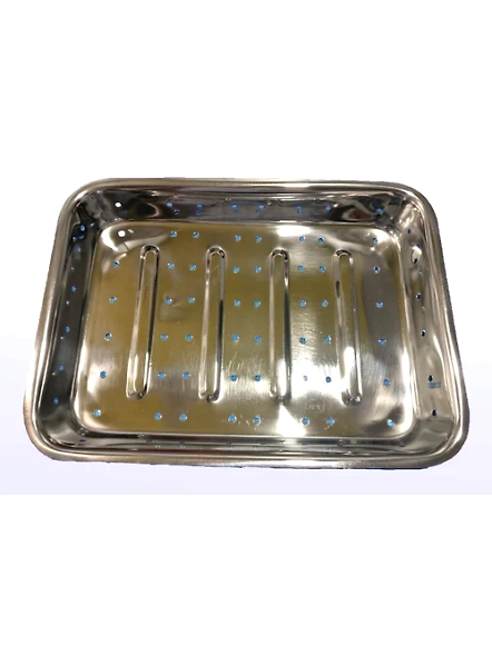 S.S PERFORATED INSTRUMENT TRAY 8X10 HEAVY-1