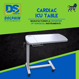 over bed cardiac icu trolley