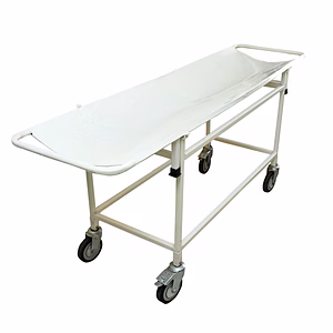 STRETCHER ON TROLLEY WITH 5" WHEELS