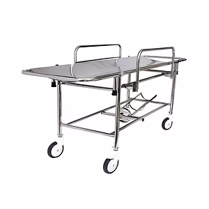 STRETCHER ON TROLLEY WITH 5" WHEELS