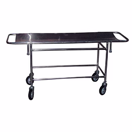 stretcher on trolley with 5" wheels