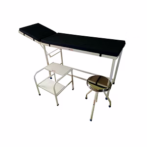 GYNAE EXAMINATION COUCH (WITH MATTRESS 3" & STEP STOOL)