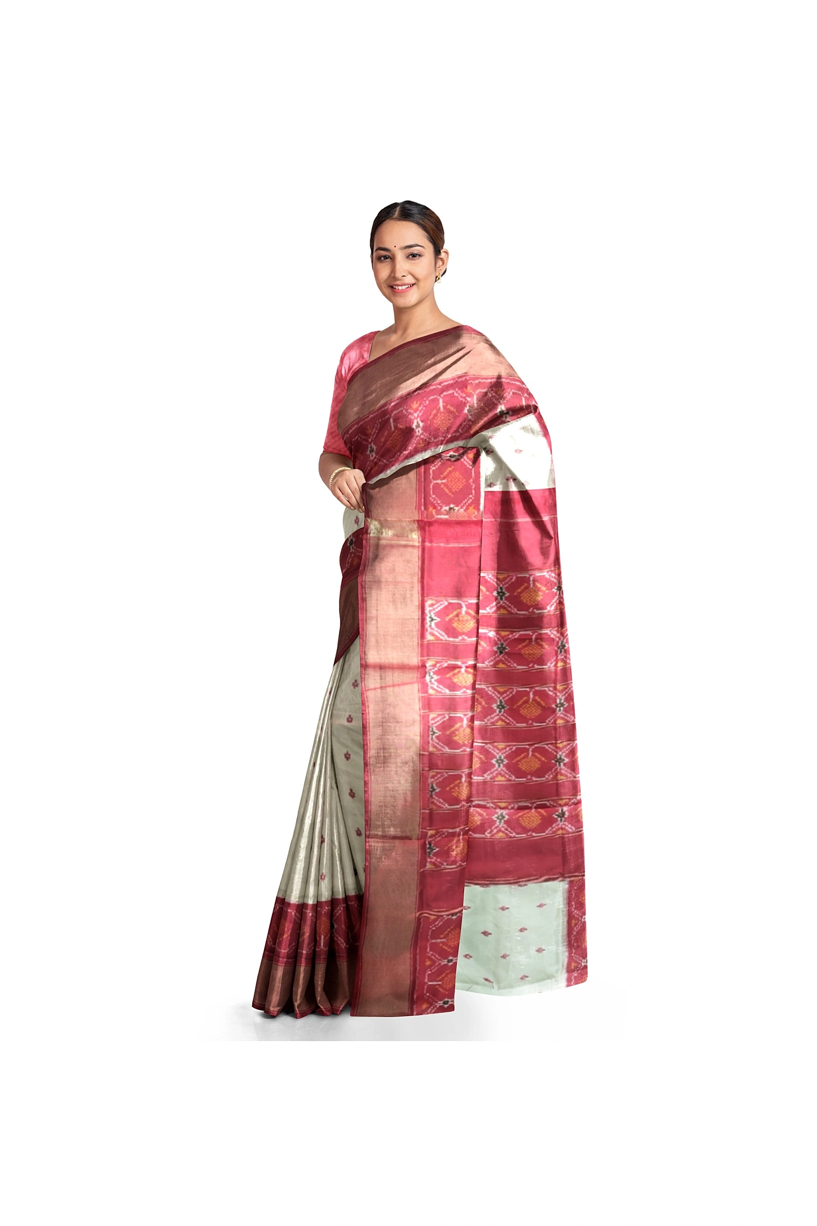 HANDLOOM WOVEN AND PRINTED INDIAN SAREES-IKATS-3